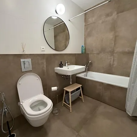 Apartment Bazova In Center With Private Garage Parking *